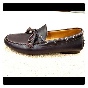 Ralph Lauren Purple Label tasseled leather driver.